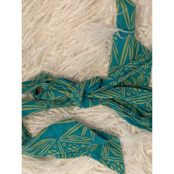 anthropologie top turquoise green halter boho Vanessa Virginia cotton beach 2 - Picture 4 of 5